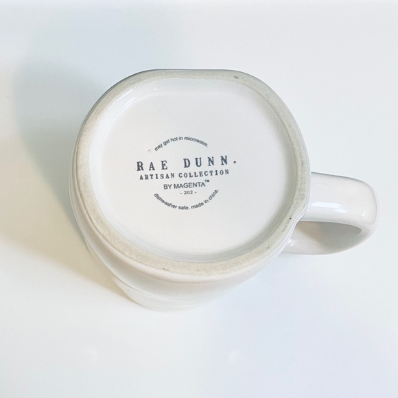 Rae Dunn “Back to the Grind” Artisan Collection Large Mug Turquoise Teal NWOT - Picture 4 of 4